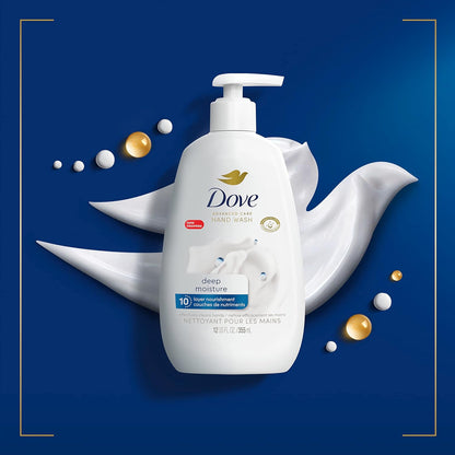 Advanced Care Hand Wash Deep Moisture 4 Count for Soft, Smooth Skin, More Moisturizers than the Leading Ordinary Hand Soap, 12 Oz