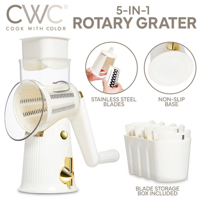 Cheese Grater Rotary – Easy-To-Use Food Shredder for Cheese, Cream