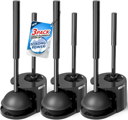 2 in 1 Toilet Plunger and Brush Set，Extended Handle Plunger，Toilet Bowl Brush Plunger Set,Bathroom Cleaning Tools ，Toilet Brush Plunger Combo，Cleaning Brush，Bathroom Cleaning Supplies
