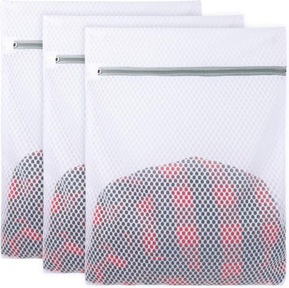 Shoe Washing Machine Bag, 2 Pack Honeycomb Mesh Laundry Bag with Zipper for Sneakers, Running Shoes, Sock, Bras, Delicates and Toys