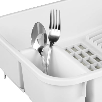 Sink Set, Space-Efficient, Self-Draining with Retractable Spout, White