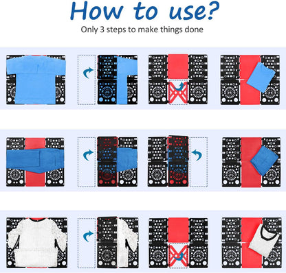 Durable Clothes Folding Board – Adjustable Laundry Organizer Tool