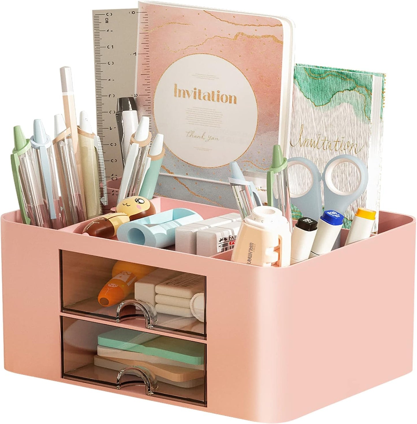 Compact Desk Organizer with Drawers