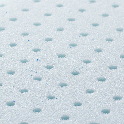 Medium Feel Standard Size Ventilated Gel Memory Foam Bed Pillow with Washable Cover and Temperature Regulating Infusion