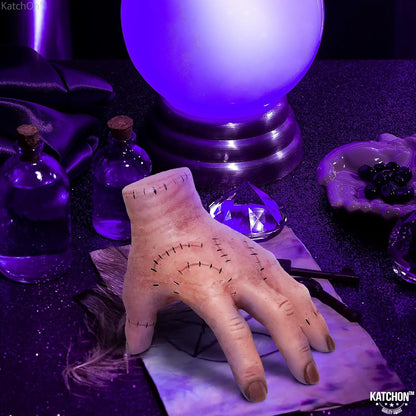 , Wednesday Thing Hand Addams Family - Large, Wednesday Addams Thing Hand | Wednesday Hand Prop for Addams Family Halloween Decorations | Thing Addams Family Hand for Addams Family Decorations