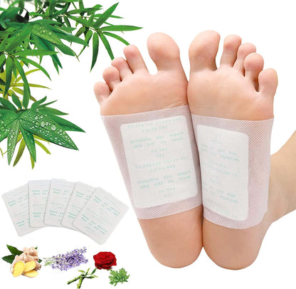 Natural Detox Foot Pads with Adhesive Sheets (100-Pack)