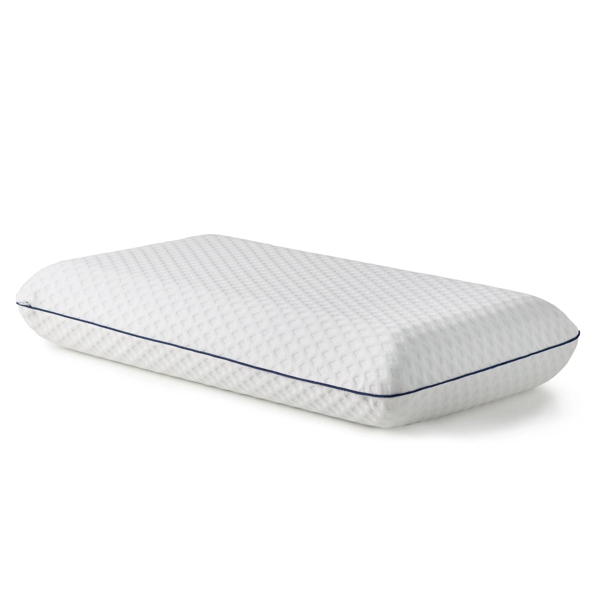 Medium Feel Standard Size Ventilated Gel Memory Foam Bed Pillow with Washable Cover and Temperature Regulating Infusion