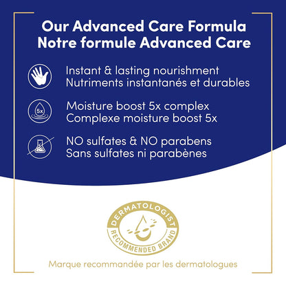 Advanced Care Hand Wash Deep Moisture 4 Count for Soft, Smooth Skin, More Moisturizers than the Leading Ordinary Hand Soap, 12 Oz