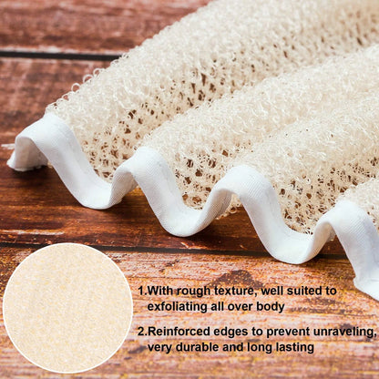 5 Pieces Exfoliating Face and Body Wash Cloths Towel Weave Bath Cloth Exfoliating Scrub Cloth Massage Bath Cloth for Women and Men
