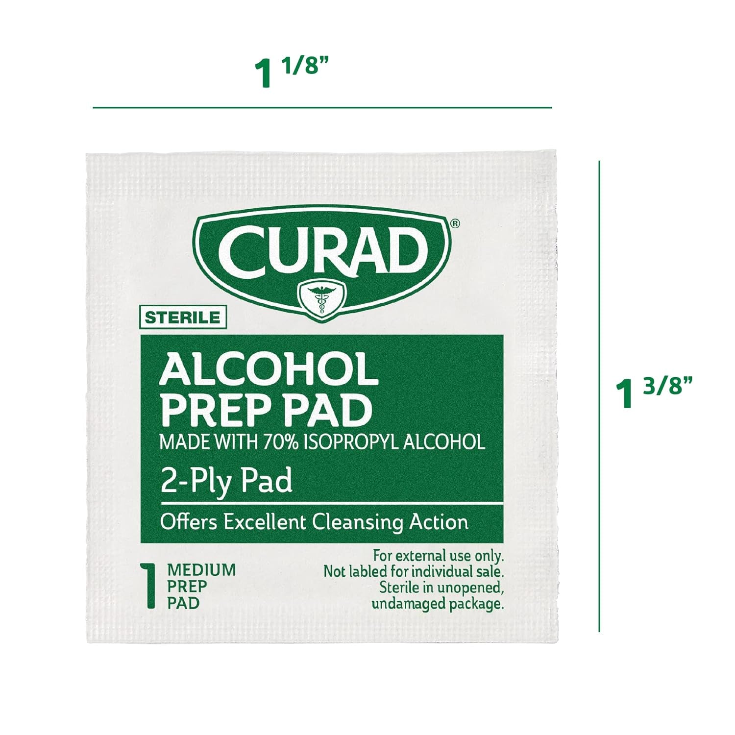Individually Wrapped 70% Isopropyl Alcohol Wipes for First Aid(Pack of 4 Boxes) 400 Pieces