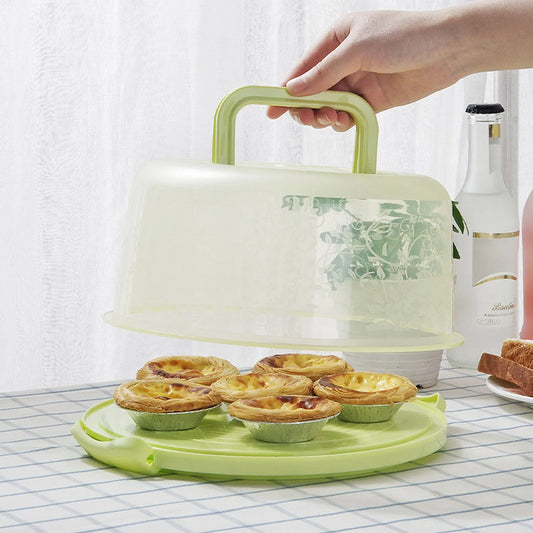 Bakeware Sets, round Cake Storage Box with Handle and Inner Tray, 1*Cake Box Clearance!