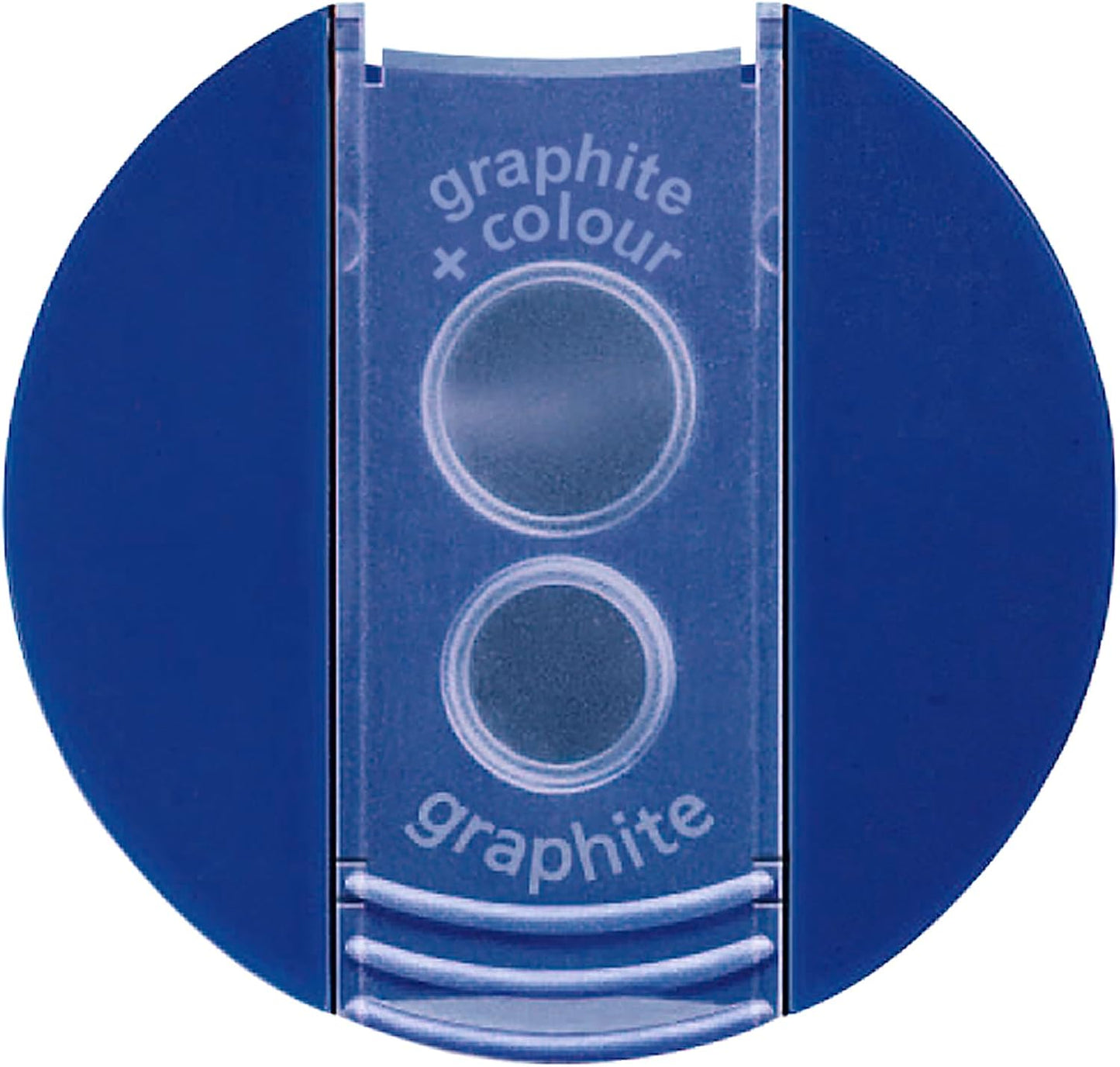 Dual-Hole Manual Pencil Sharpener – Compact Portable Sharpener with Shavings Container