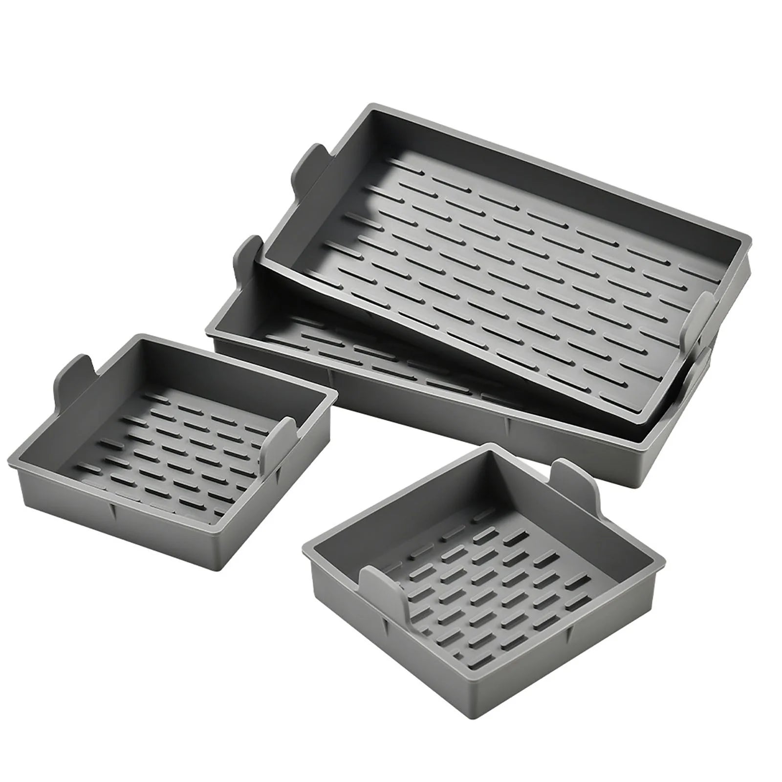 Nonstick Bakeware Set of 4 Cake Silicone Sheet Pan, Premium Baking Pan Dividers Non Stick Silicone Sheet Pan Set Suitable for Oven, Air Fryer to Simplify Cooking, Safe to Use and Easy to Clean