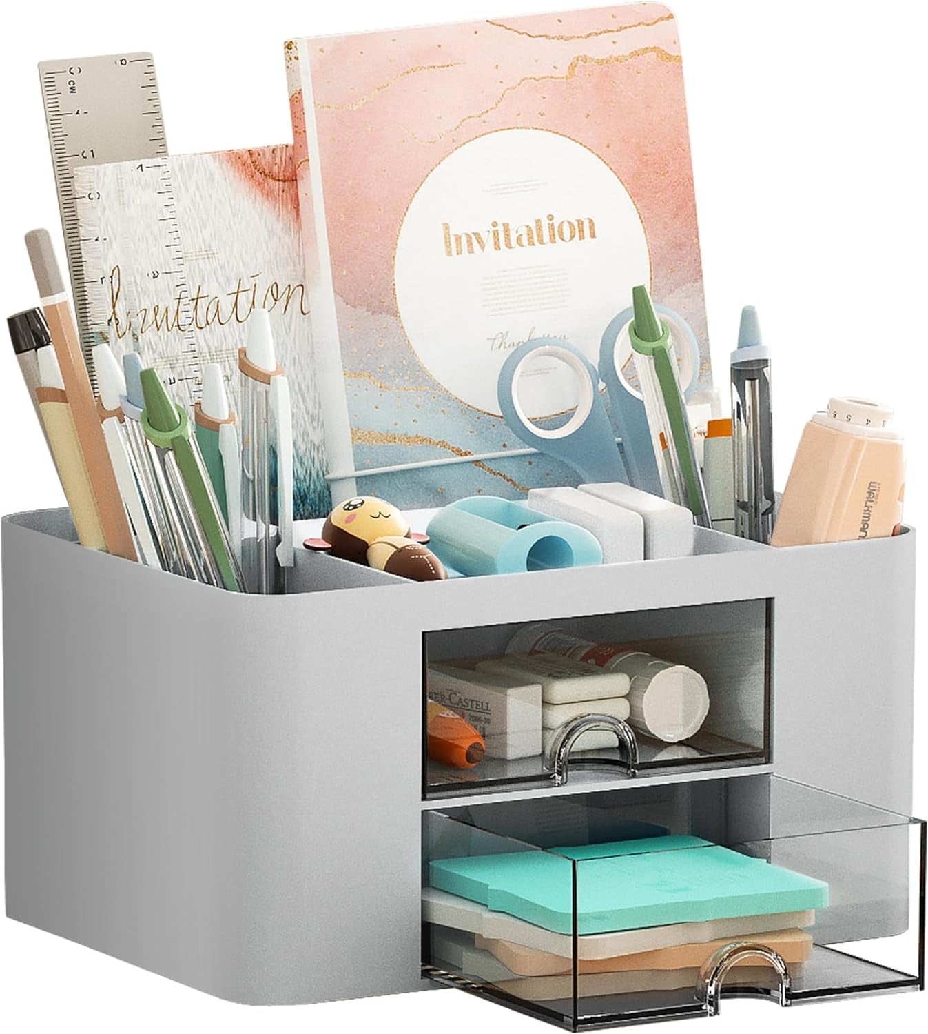 Compact Desk Organizer with Drawers
