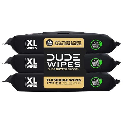 - Flushable Wipes - 6 Pack, 288 Count - Mint Chill - Vitamin-E, Aloe, Eucalyptus & Tea Tree Oils - Septic and Sewer Safe