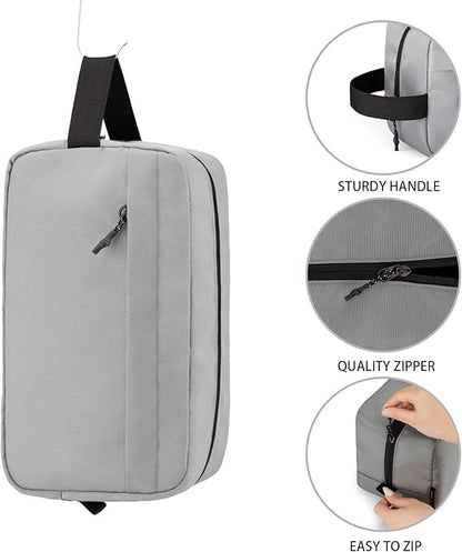 Men’s Travel Toiletry Bag – Hanging Water-Resistant Dopp Kit with Multi-Pockets