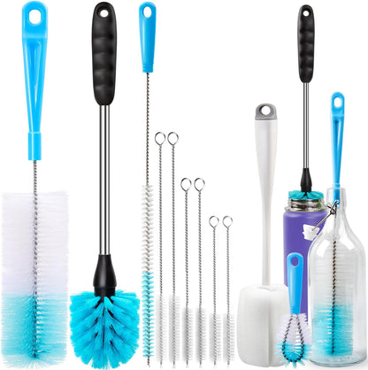 5-Piece Bottle Cleaning Brush Set – Long Handle & Straw Brushes