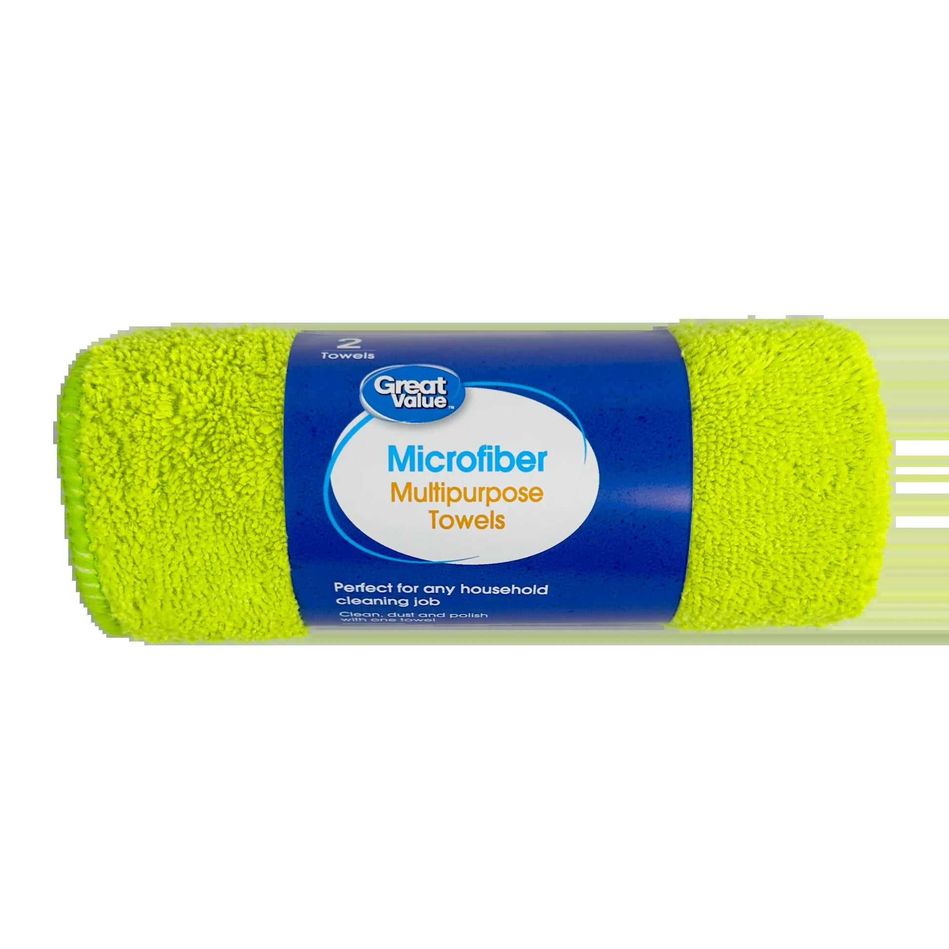 Multipurpose Microfiber Household Cleaning Cloth, Wipe, 2 Count, Multicolor