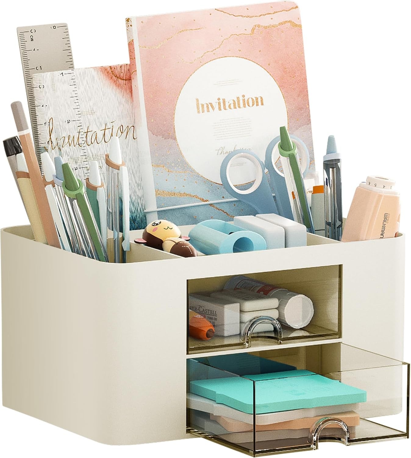 Compact Desk Organizer with Drawers