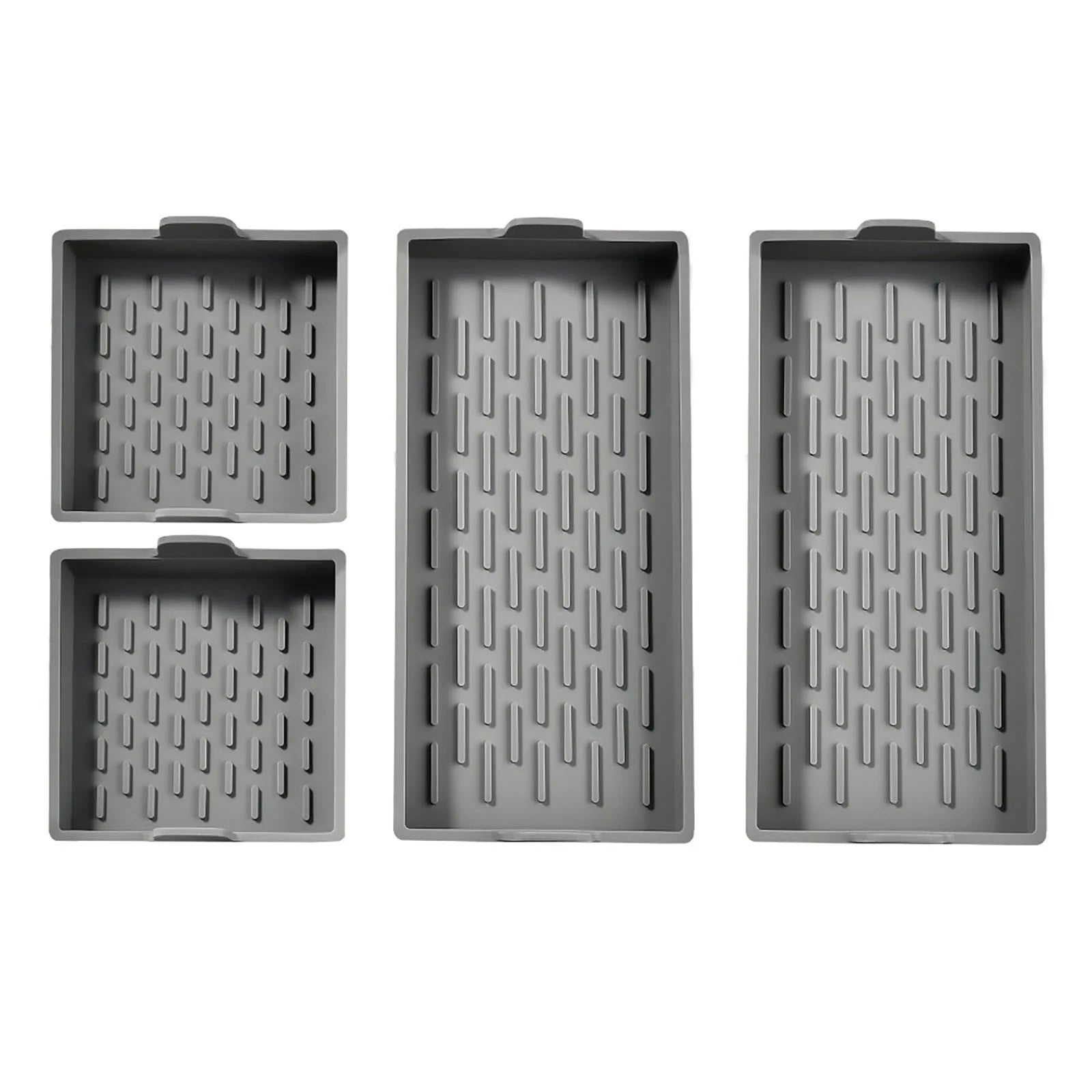 Nonstick Bakeware Set of 4 Cake Silicone Sheet Pan, Premium Baking Pan Dividers Non Stick Silicone Sheet Pan Set Suitable for Oven, Air Fryer to Simplify Cooking, Safe to Use and Easy to Clean