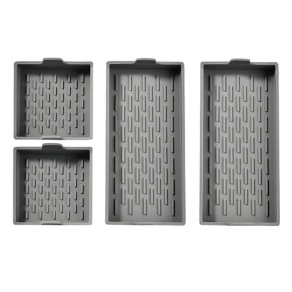 Nonstick Bakeware Set of 4 Cake Silicone Sheet Pan, Premium Baking Pan Dividers Non Stick Silicone Sheet Pan Set Suitable for Oven, Air Fryer to Simplify Cooking, Safe to Use and Easy to Clean