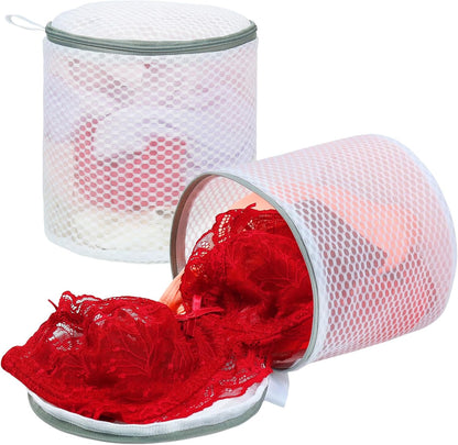 Shoe Washing Machine Bag, 2 Pack Honeycomb Mesh Laundry Bag with Zipper for Sneakers, Running Shoes, Sock, Bras, Delicates and Toys