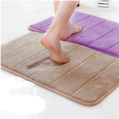 Absorbent Soft Memory Foam Mat Bath Bathroom Bedroom Floor Shower Rug Decor Red