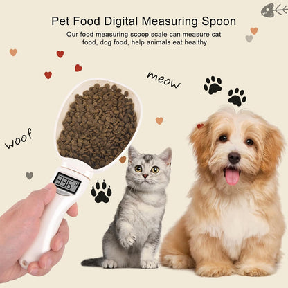 Digital Measuring Spoon, Weighing Food Measuring Scoop Scale, LCD Electronic Food Scale for Kitchen Gadgets, Baking Cooking Coffee, Pet Dog Cat Food, High Precision Grams Measuring Cup Fall Gifts