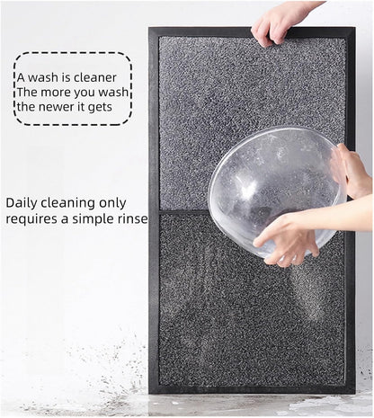 Disinfection Floor Pad Mat Sanitizing Floor Mat Multifunction Entrance Mat Footbath Mat Rugshoe Mat Home Hotel (Grey)