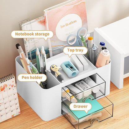 Compact Desk Organizer with Drawers