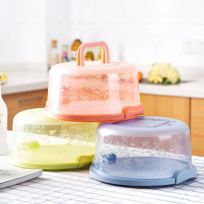Bakeware Sets, round Cake Storage Box with Handle and Inner Tray, 1*Cake Box Clearance!
