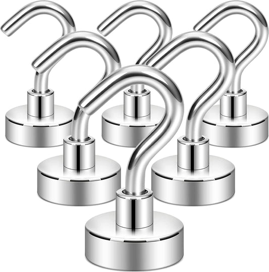 Magnetic Hooks, Cruise Ship Essentials, 30Lb+ Heavy Duty Magnetic Hooks for Cruise Cabins, Refrigerator, Grill, Hanging, and Travel | Extra Strong Must-Haves Magnet Hook