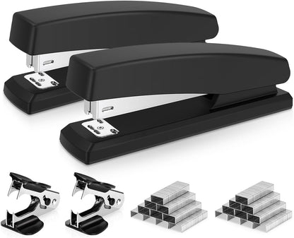 Desktop Office Stapler - 25 Sheet Capacity, Includes 1000 Staples, Staple Remover, Green