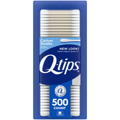 Cotton Swabs, Original, for Home, First Aid and Beauty, 100% Cotton, 500 Count