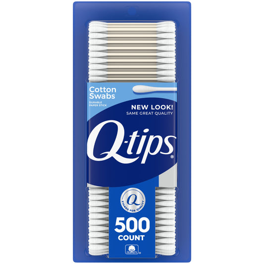Cotton Swabs, Original, for Home, First Aid and Beauty, 100% Cotton, 500 Count