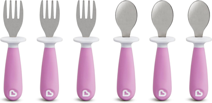 Toddler Fork & Spoon Set 4pk – BPA Free Resting Utensils