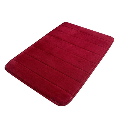 Absorbent Soft Memory Foam Mat Bath Bathroom Bedroom Floor Shower Rug Decor Red