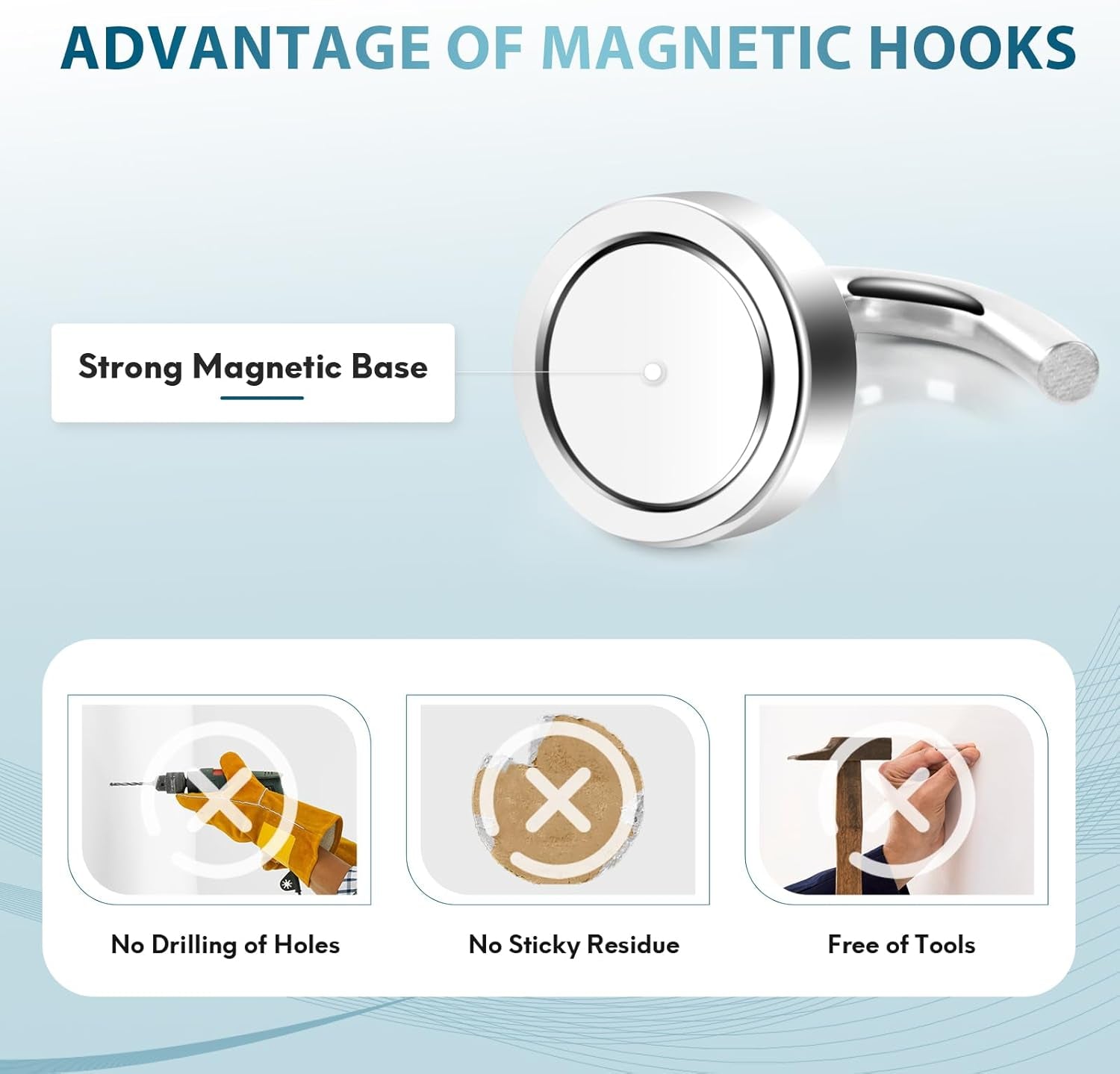 Magnetic Hooks, Cruise Ship Essentials, 30Lb+ Heavy Duty Magnetic Hooks for Cruise Cabins, Refrigerator, Grill, Hanging, and Travel | Extra Strong Must-Haves Magnet Hook