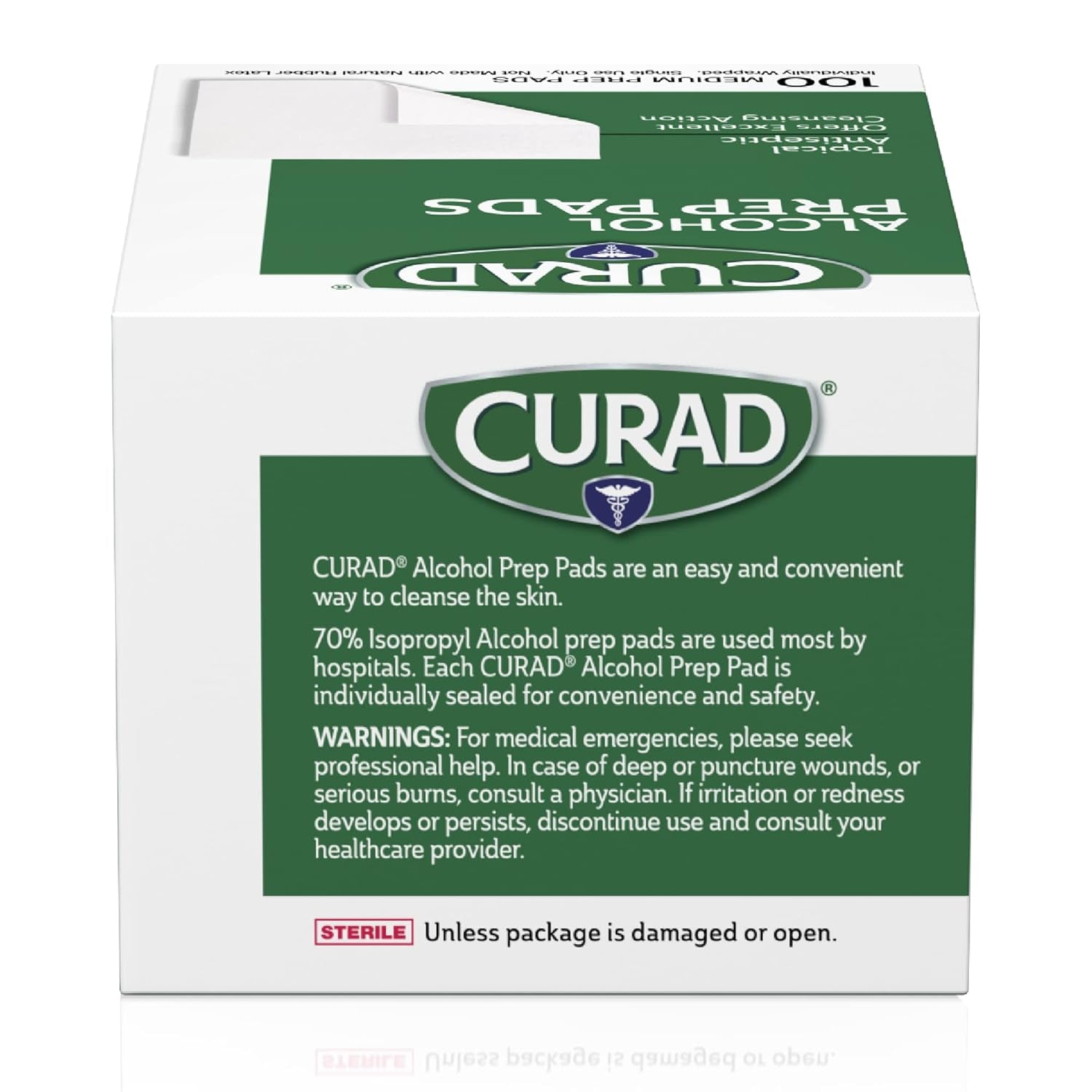 Individually Wrapped 70% Isopropyl Alcohol Wipes for First Aid(Pack of 4 Boxes) 400 Pieces
