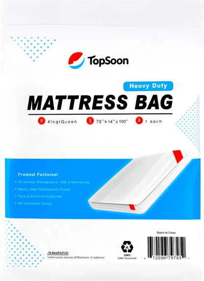 Mattress Bag for Storage Mattress Disposal Bag King/Queen Size Clear