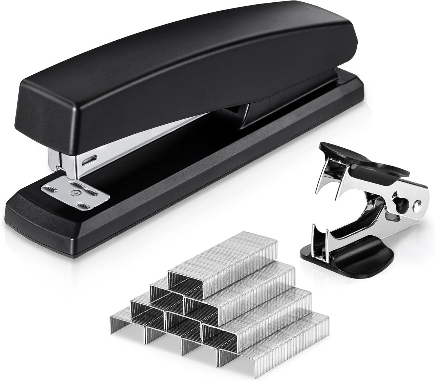 Desktop Office Stapler - 25 Sheet Capacity, Includes 1000 Staples, Staple Remover, Green