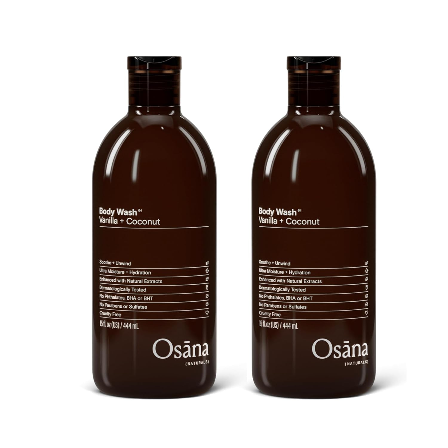 Moisturizing Vanilla & Coconut Body Wash – Sulfate-Free, Gentle Cleanser