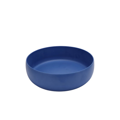 Bamboo Melamine Serving Bowl & Dip Bowl, Blue