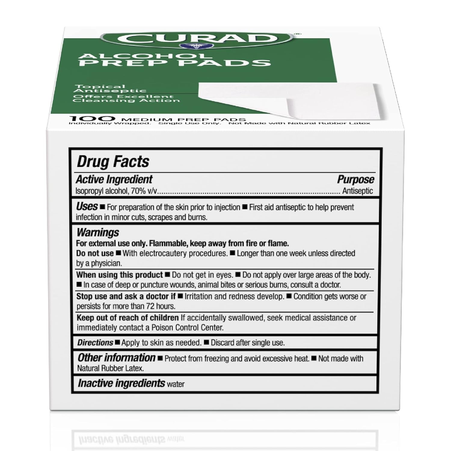 Individually Wrapped 70% Isopropyl Alcohol Wipes for First Aid(Pack of 4 Boxes) 400 Pieces