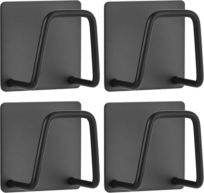 2-Pack Stainless Steel Sponge Holder for Kitchen Sink - Rustproof Brushed SUS304 Sponge Caddy Organizer, Wall/Surface Mount, Drainage Design, Clutter-Free Storage