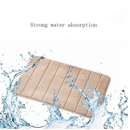 Absorbent Soft Memory Foam Mat Bath Bathroom Bedroom Floor Shower Rug Decor Red