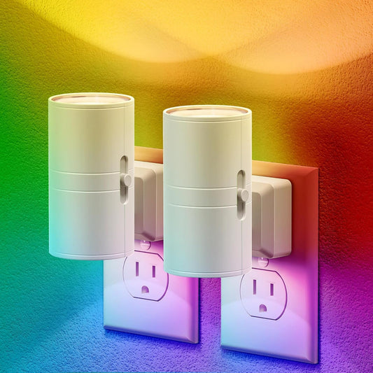 Color-Changing Plug-In Night Light with Auto Sensor