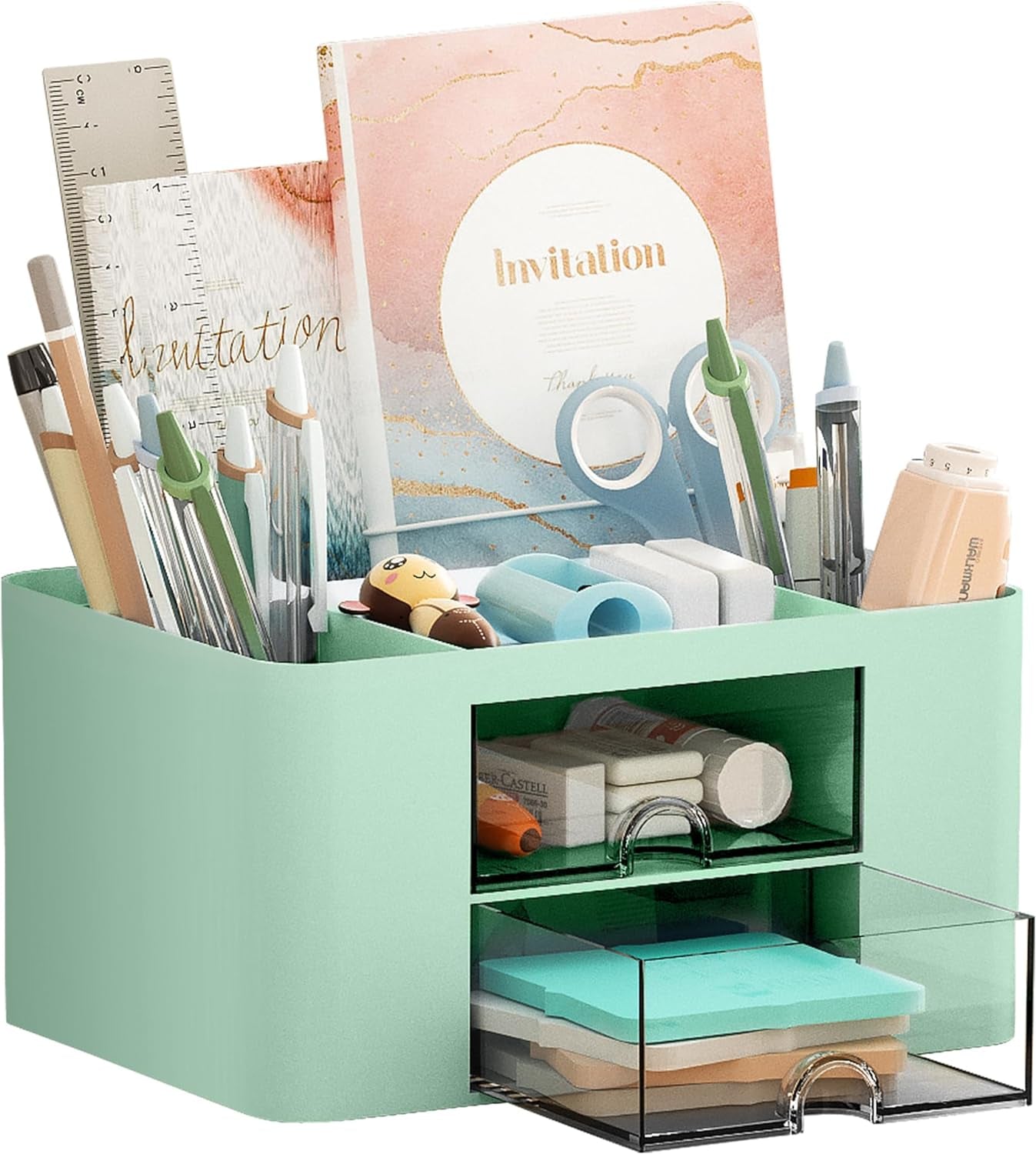 Compact Desk Organizer with Drawers