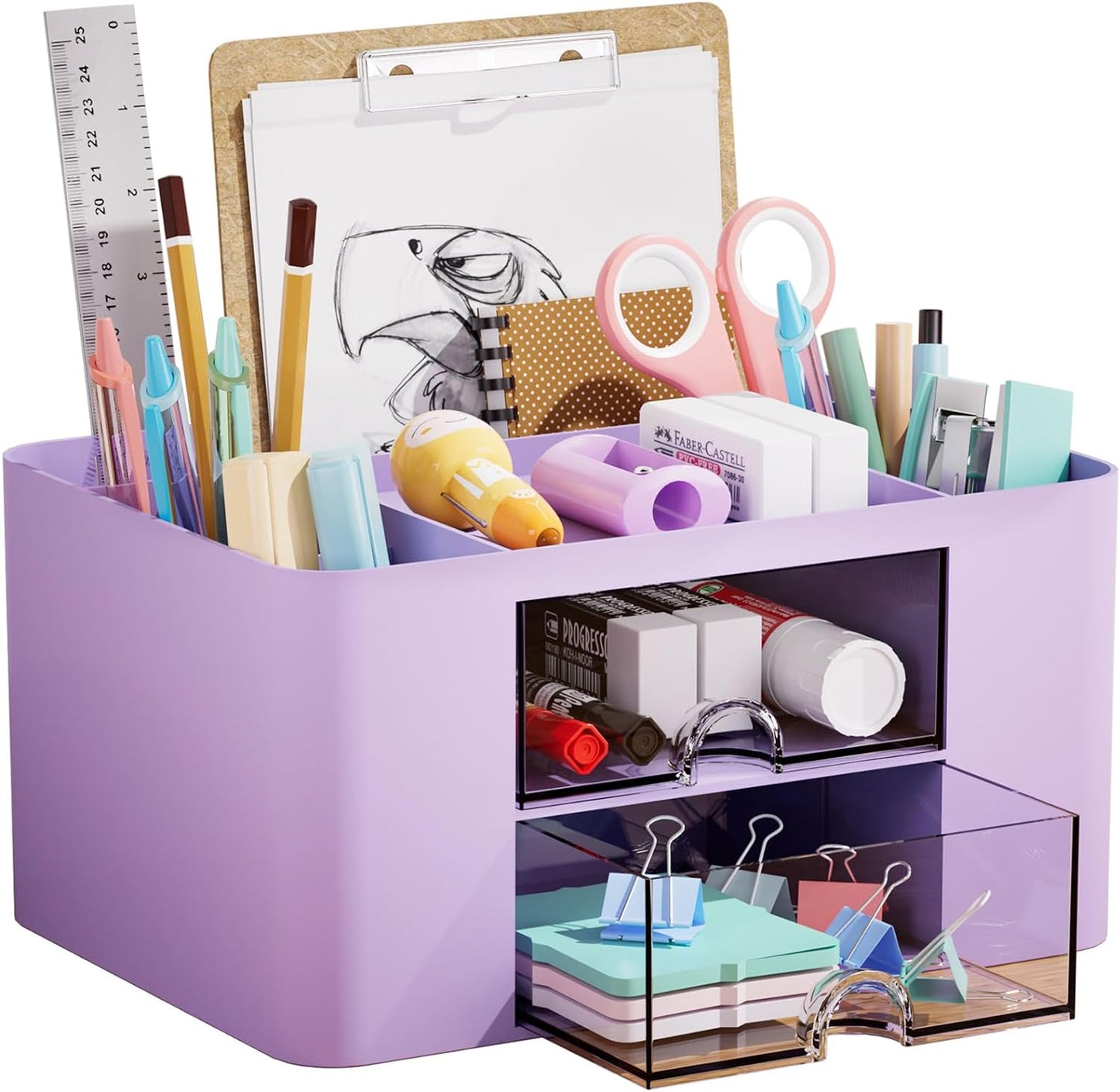 Compact Desk Organizer with Drawers