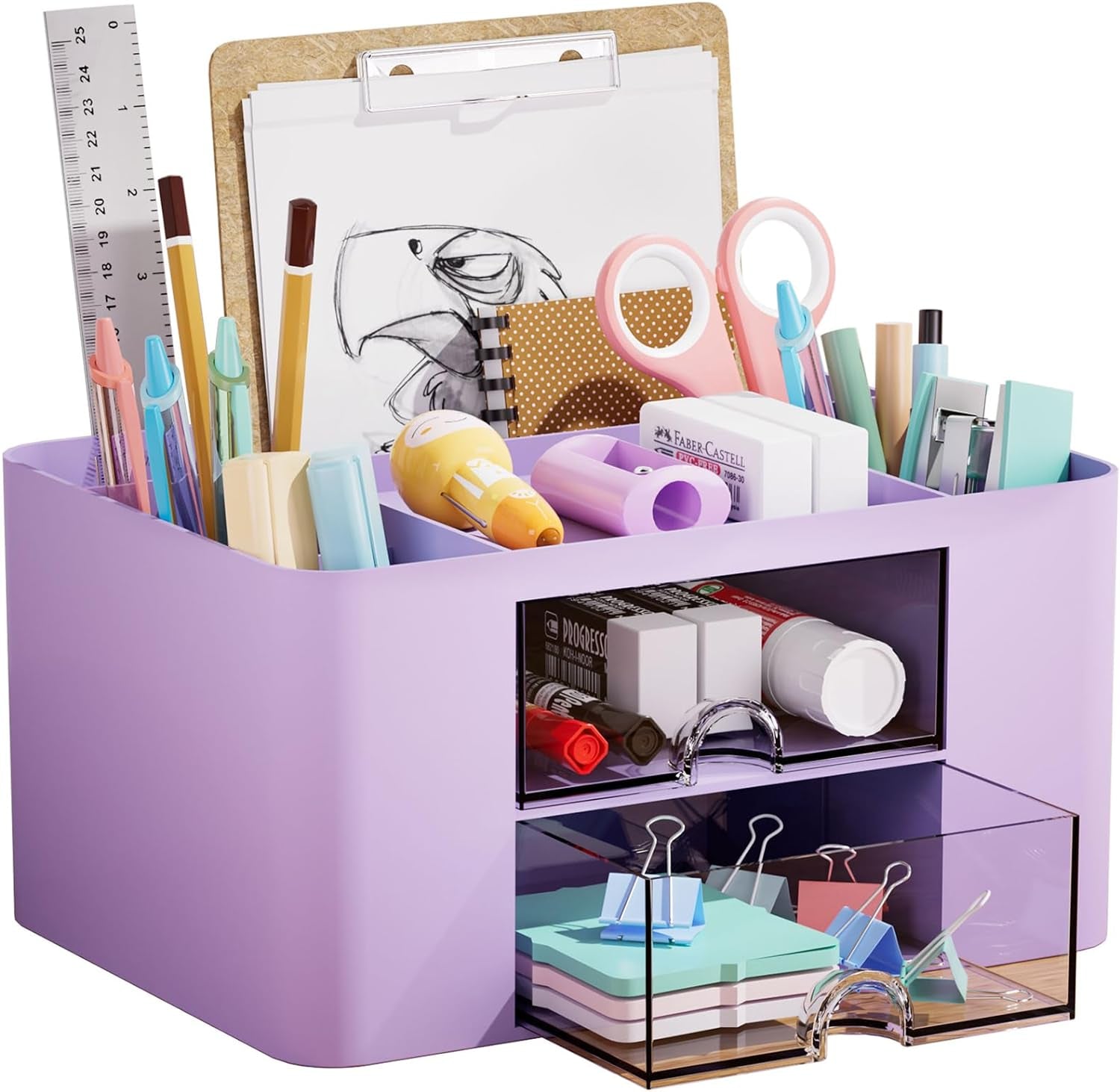 Compact Desk Organizer with Drawers